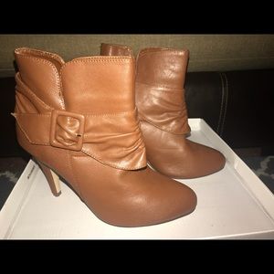 Brown Heeled Booties